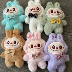 brand new labubu Plush Bunny Keychain Set cute Toy Accessories